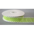 Lime Scalloped Edge 1" 15y.